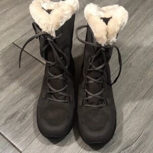 Columbia “Ice Maiden” NEW Brown Suede Waterproof Fur lined Lace-Up Boots